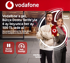Vodafone'a gel, Bütçe Dostu Tarife'yle 6 ay boyunca her ay 100 TL iade al