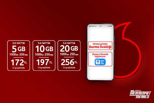 Vodafone ilk hattım ile çocuklar güvende
